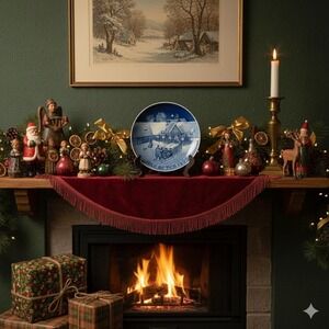 Vintage 1969 "Arrival Of Christmas Guests" Bing And Grondahl Collectible Plate